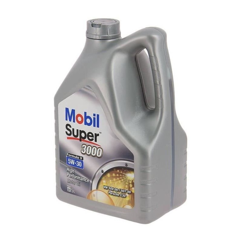 Huile moteur 5W-30 Synthétique - MOBIL - Super 3000 - Formula-V -bidon 5L -  ...