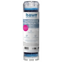 Cartouche - BWT - charbon actif granulé - Capacité de traitement d'environ 6 ...