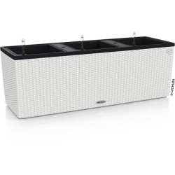 Jardiniere Trio Cottage 30 - LEC - kit complet - blanc - résistant aux intemp...