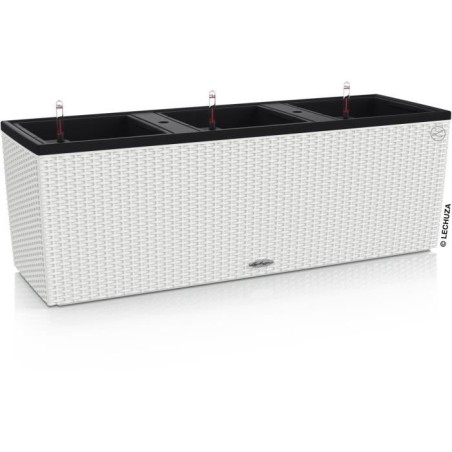 Jardiniere Trio Cottage 30 - LEC - kit complet - blanc - résistant aux intemp...