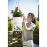 ELHO Pot de fleurs a suspendre Greenville - Ø 23,9 x H 20,3 cm - Extérieur - ...