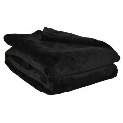 Couverture Microflanelle Toison d'Or - 130 x 170 cm - Coloris Noir
