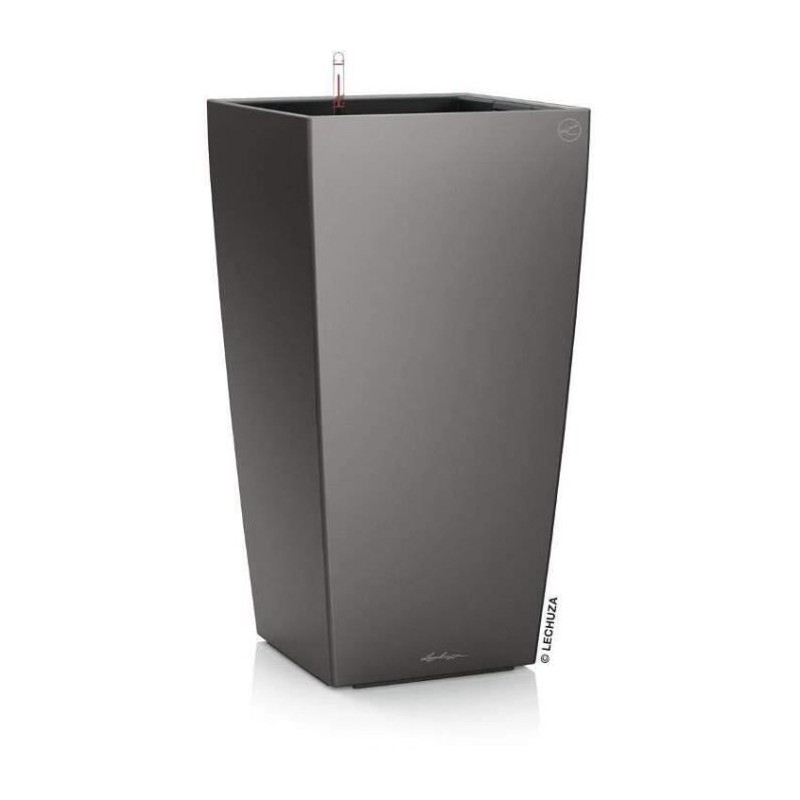 LECHUZA Jardiniere Cubico 40 ALL-IN-ONE Charbon 18194