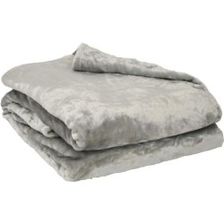 Couverture Microflanelle Toison d'Or - 130 x 170 cm - Coloris Perle