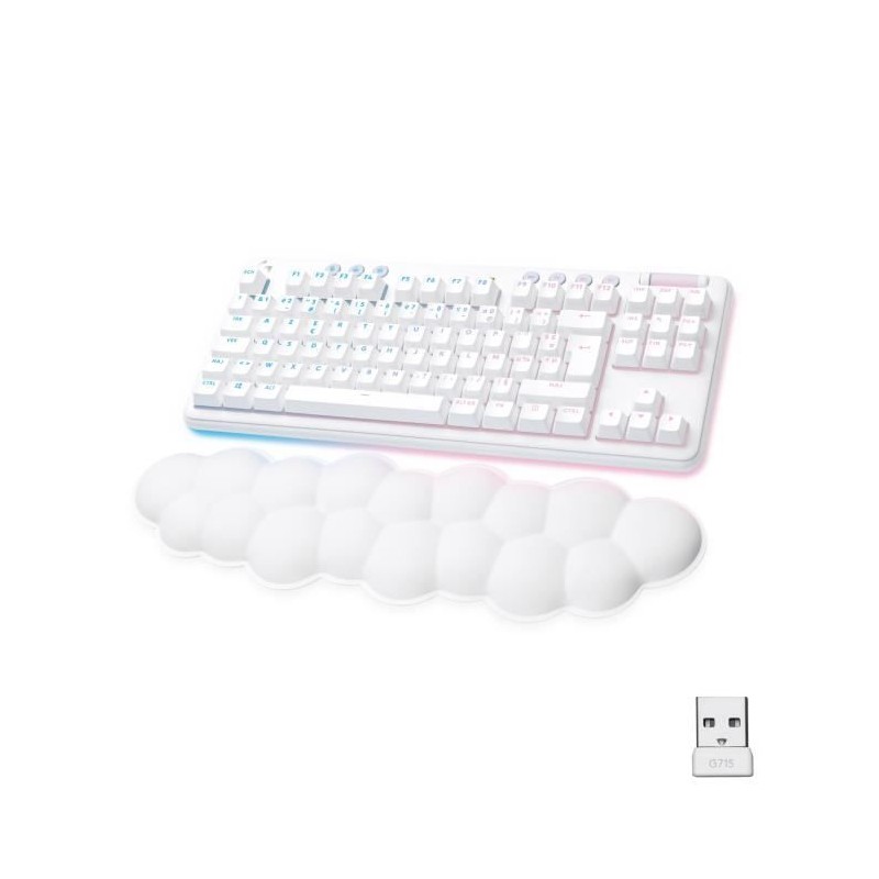 Clavier gamer - Filaire - Logitech G - G715 - AZERTY - Mécanique - Switch Tac...