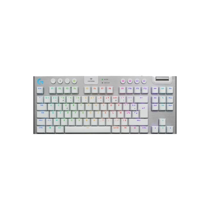 Clavier gamer - Sans fil - Logitech G - G915 TKL X - AZERTY - Switch tactile ...