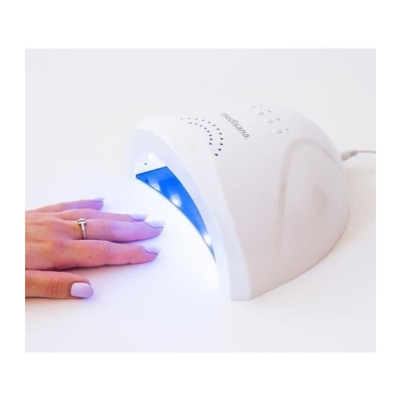 Lampe UV ongle LED - MEDISANA - ND A80 - 2 en 1 pour tous gels et vernis UV -...