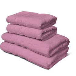 Lot de 4 serviettes - LOVELY HOME - 2 Serviettes 50 x 100 cm + 2 Draps de dou...