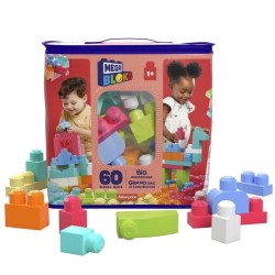 Mega Bloks - Sac Medium Rose 60 briques - Briques de construction  -