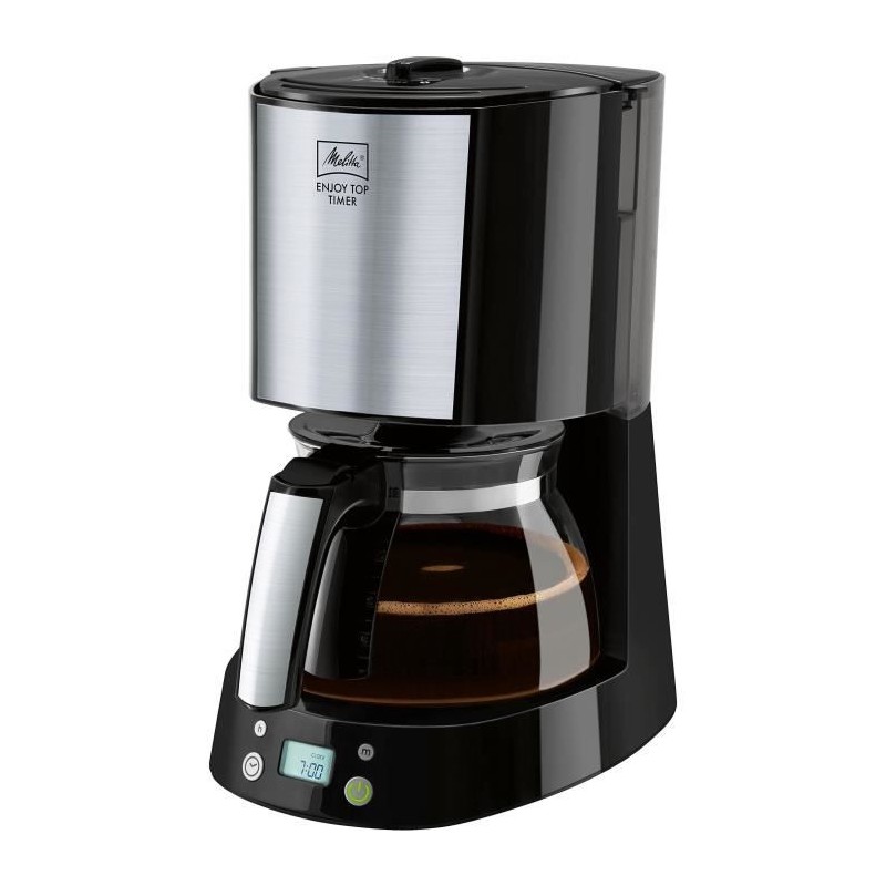 Cafetiere filtre MELITTA - Enjoy Top Timer 1017-11 noir - Fonction AromaSelec...