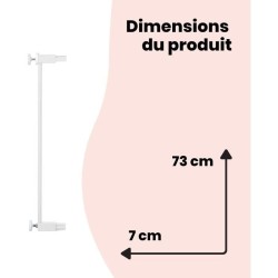 SAFETY 1ST Extension de barriere de sécurité 7 cm Blanc Métal
