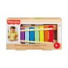 Fisher-Price-Xylophone en bois, instrument de musique avec 2 pieces