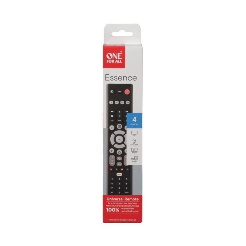 Télécommande universelle ONE FOR ALL - URC1242 – Essence Basic 4in1