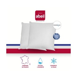 ABEIL Lot de 2 Oreillers moelleux ICEBERG 60x60cm