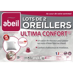 ABEIL Lot de 2 oreillers Ultima Confort - 60 x 60 cm