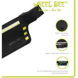 Ceinture de course - SCHILDKRÖT - Wheel Bee Running Waistbag Night Runner LED...