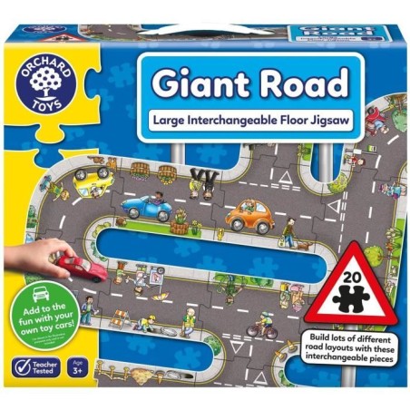 Puzzle - ORCHARD - Giant route Road - 20 grosses pieces interchangeables - Th...