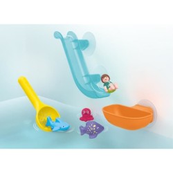 PLAYMOBIL Junior 71689 Toboggan aquatique et animaux marins, Jouet pour le ba...