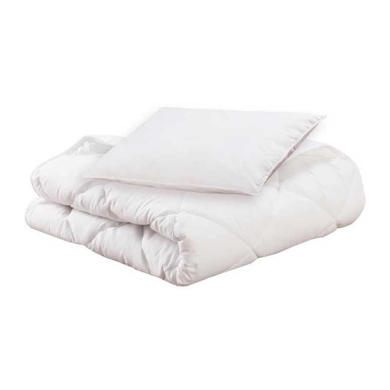 Pack bio Couette 100x140cm + oreiller 40x60cm - MON P'TIT DODO - Chaude - 100...