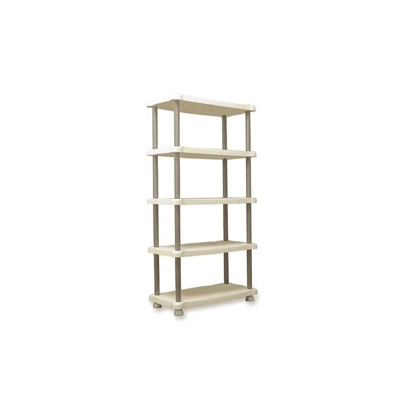 Etagere de rangement - PLASTIKEN - 5 plateaux - Résine - 30kg/plateau - H 184...