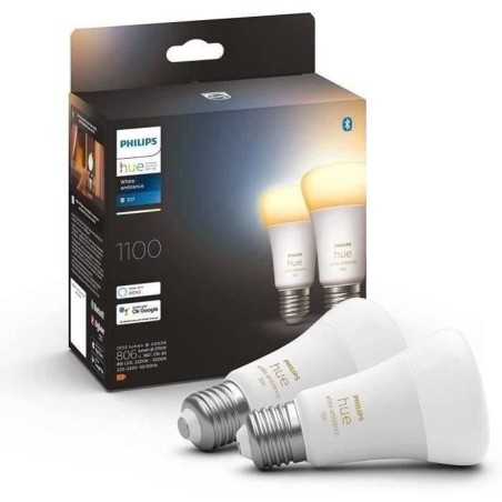 Philips Hue White Ambiance, ampoule LED connectée E27 équivalent 75W, 1100 lu...