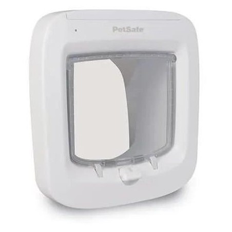 PetSafe- Chatiere a puce électronique PPA19-16145, chatiere a piles, verrouil...