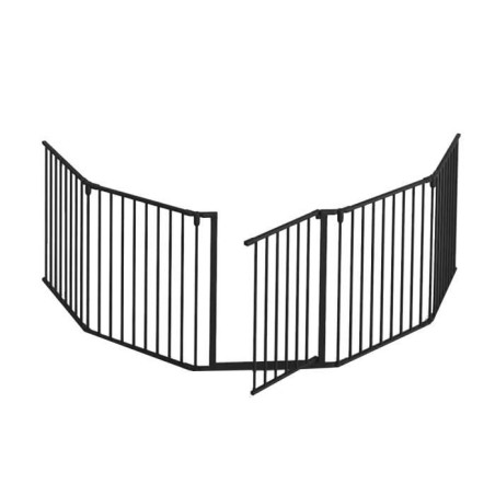 NORDLINGERPRO Barriere Pare feu pliable avec portillon – protection feu chemi...