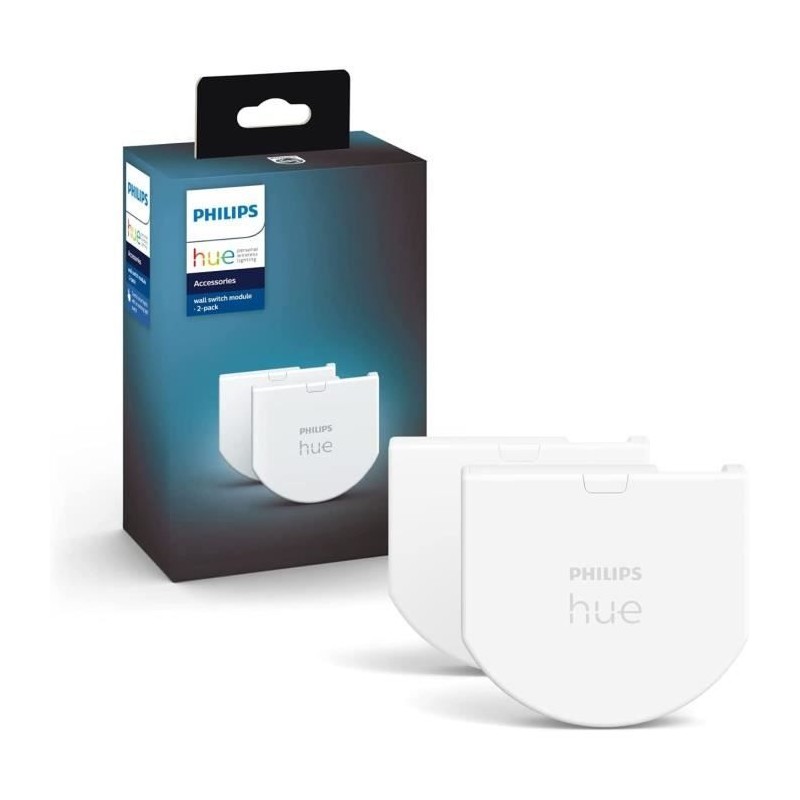 Module d'interrupteur mural - PHILIPS HUE - Pack de 2 - Blanc - Compatible Al...