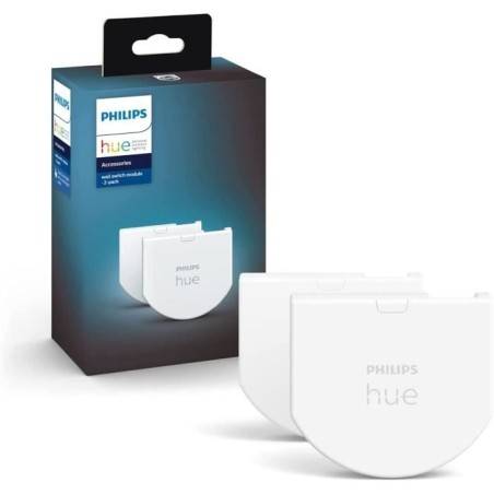 Module d'interrupteur mural - PHILIPS HUE - Pack de 2 - Blanc - Compatible Al...