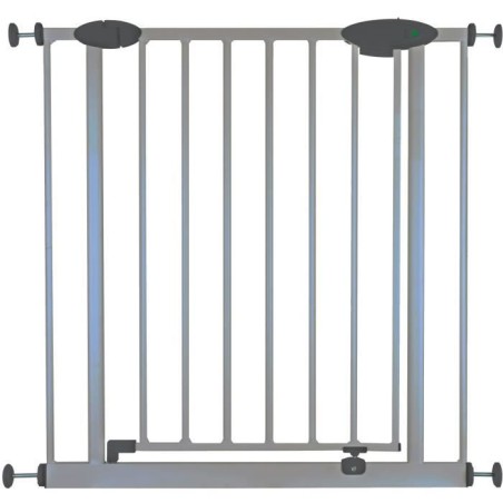 Barriere de sécurité Enfant SOFIA - 73 a 81 cm - Portillon - Gris Alu - NORDL...