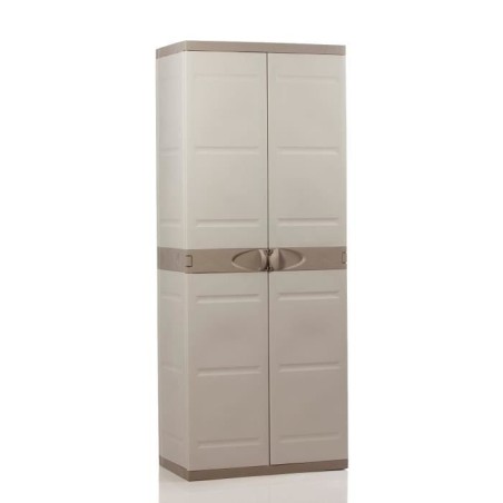 TITANIUM PLASTIKEN Armoire 2 portes avec étageres et penderie l70 x p44 x h17...