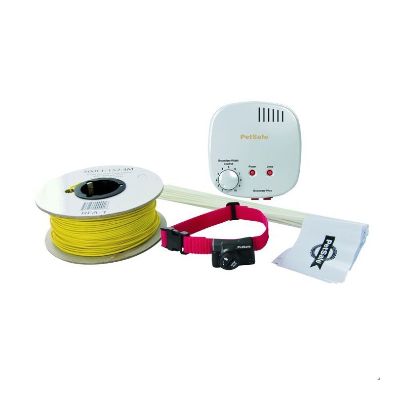 Clôture anti-fugue - Standard - 150m de fil - 4 niveaux de stimulation - Exte...