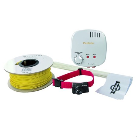 Clôture anti-fugue - Standard - 150m de fil - 4 niveaux de stimulation - Exte...