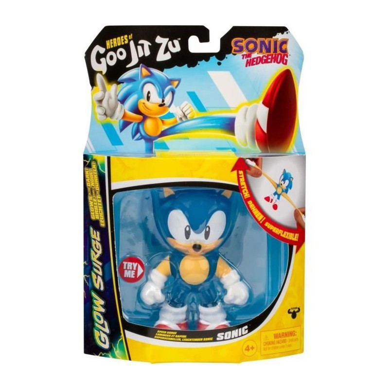Sonic Glow Surge 13cm - HERoeS OF GOO JIT ZU - SONIC - Figurine lumineuse et ...