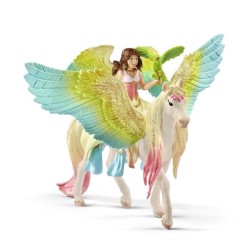 Coffret Magique Pieces avec Fée Surah et  son Pégase a Paillettes -