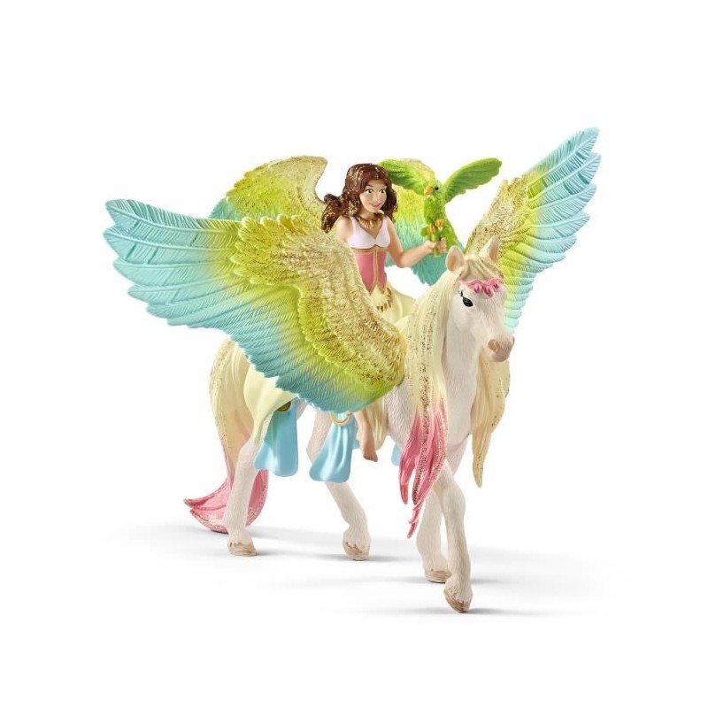 Coffret Magique Pieces avec Fée Surah et  son Pégase a Paillettes -