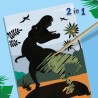 Moulage et peinture et scratch - SES CREATIVE - Dinosaures 2 en 1 -