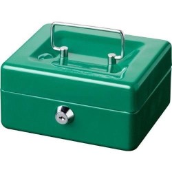 Caissette a monnaie - BURG WACHTER - Money 5015 Green - Ouverture a clé, acie...