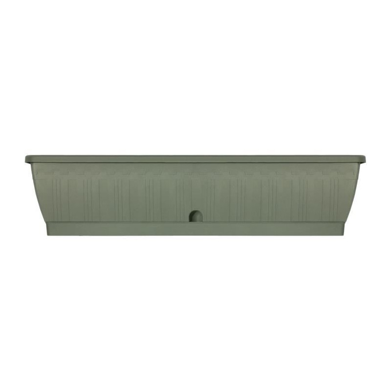 Jardiniere - GARDEN ID Terraflor - Vert de gris 80 cm - Solidité - Réserve d'...