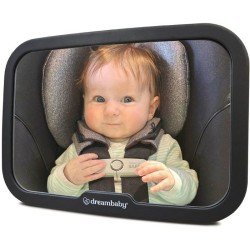 Grand miroir réglable - DREAMBABY - Pour siege arriere de bébé - Rectangulair...