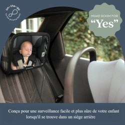 Grand miroir réglable - DREAMBABY - Pour siege arriere de bébé - Rectangulair...