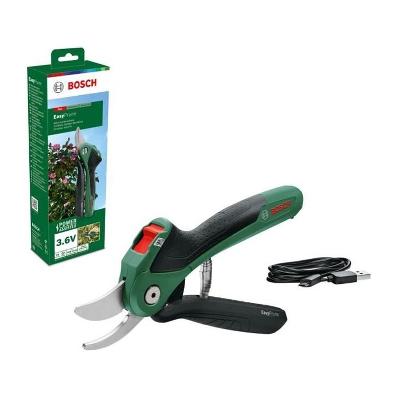 Sécateur sans fil Bosch - EasyPrune Bosch (450 coupes par charge de batterie,...