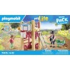 PLAYMOBIL 71475 Charpentier avec tourelle de jeu - My Life - 58 pieces - Jeu ...