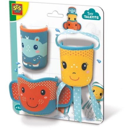 SES CREATIVE - Gobelets pour le bain en Néoprene - Bleu - Tissu - Mixte - A p...