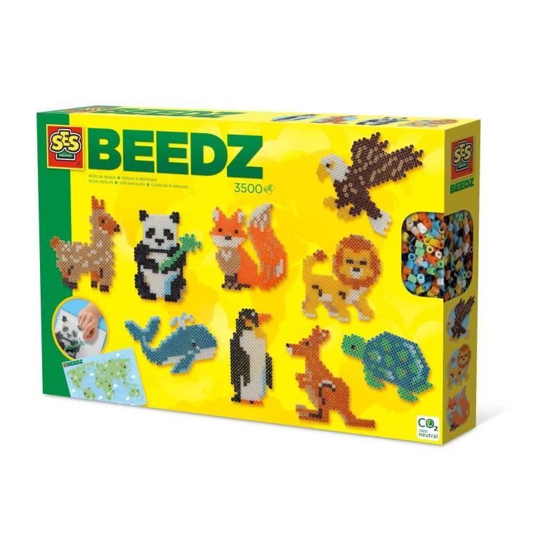 Perles a repasser - Animaux du monde - SES CREATIVE - Crée divers animaux ave...