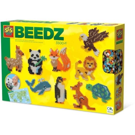 Perles a repasser - Animaux du monde - SES CREATIVE - Crée divers animaux ave...