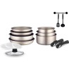 Batterie de cuisine Arthur Martin AM133CH 15 pieces - Aluminium - Poignée amo...