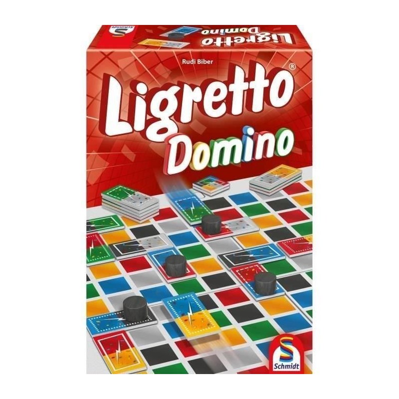 Jeu de Tactique et Jeu Familial - Schmidt Spiele - Ligretto Domino - Multicol...