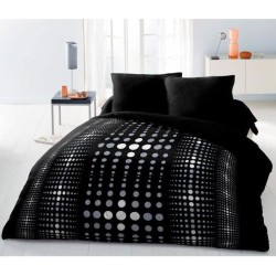 Parure de couette Microfibre STEEVY 220x240cm et 2 taies d'oreillers 63x63cm ...