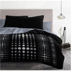 Parure de couette Microfibre STEEVY 220x240cm et 2 taies d'oreillers 63x63cm ...